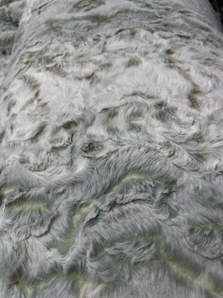 Green Snowy Owl / Green Glacier - Double Sided Minky Blanket - Ready to Ship Sizes