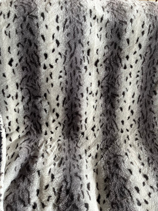 Grey Falcon Seal Spotted Animal Print Blanket w/Moonbeam Artic Fox *Choose Baby to Comforter Size & Pillow Covers