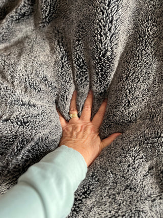 Grey Falcon Seal Spotted Animal Print Blanket w/Moonbeam Artic Fox *Choose Baby to Comforter Size & Pillow Covers