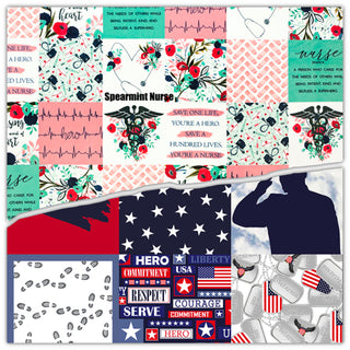 Create A Custom Hero Blanket or Comforter *Many Options * Police, Fire Fighter, Nurse, Paramedic, Mom, Veteran