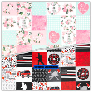 Create A Custom Hero Blanket or Comforter *Many Options * Police, Fire Fighter, Nurse, Paramedic, Mom, Veteran