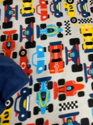 Indy Race Cars Fleece Blanket - Choose from 4 different backings