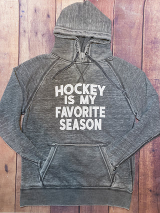 Hockey Is My Favorite Season Fleece Hoodie