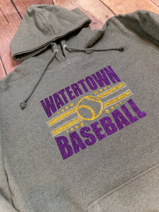 Watertown Baseball Classic Rhinestone Hoodie