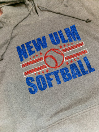 New Ulm Softball Classic Rhinestone Hoodie