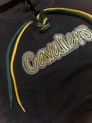 Cavaliers Jefferson Rhinestone Lace-Up Hoodie