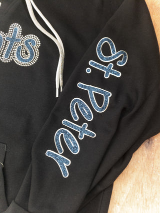 MEDIUM Saints St. Peter Rhinestone Lace-Up Hoodie
