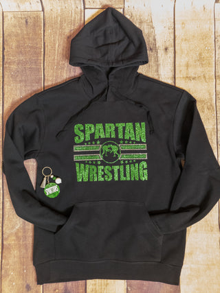 Spartan Wrestling Classic Rhinestone Hoodie