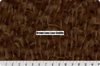 Navy Blue Smores' Fleece with Chocolate Brown Minky Blanket * Ready To Ship