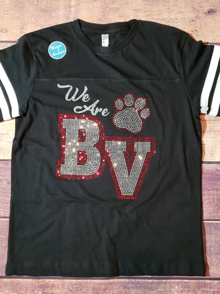 Lynx We Are BV Rhinestone Jersey Tee