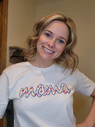 Floral Mama White Tee