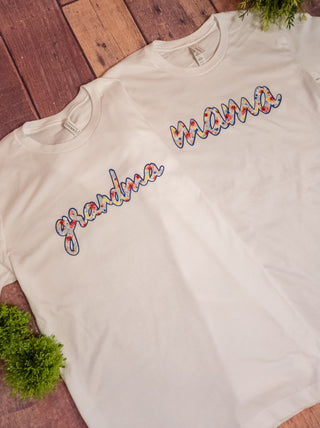 Floral Mama White Tee