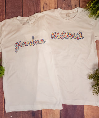 Floral Mama White Tee