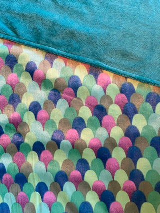 Mermaid Minky Metallic Blanket
