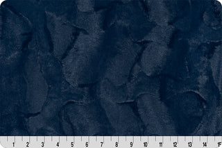 Navy Blue Snowy Owl Minky Blanket - Baby Size to King Size