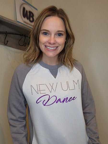 New Ulm Dance Rhinestone Purple Jersey Tee – Unique Boutique