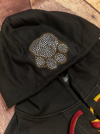 Tigers Wrestling Rhinestone Lace-Up Hoodie