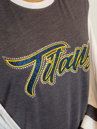Titans Rhinestone Fanatic Long Sleeve Top