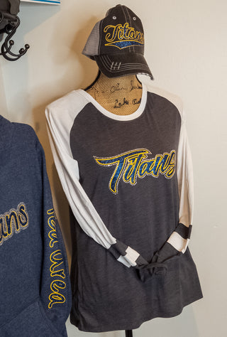 Titans Rhinestone Fanatic Long Sleeve Top