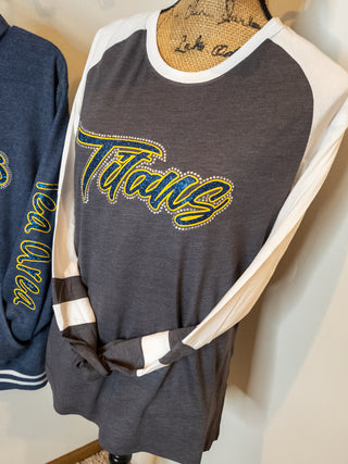 Titans Rhinestone Fanatic Long Sleeve Top