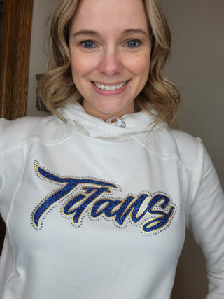 Titans Rhinestone Fashion Fleece Hoodie