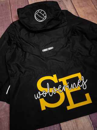 Wolverines Volleyball Black Lightweight Jacket