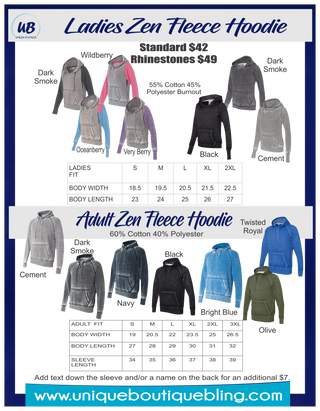 Volleyball Mom Rhinestone Fleece Hoodie - Black, Gold, White