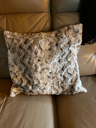 Pewter Brown Snowy Owl w/Chocolate Glacier Double Sided Minky Blanket ** Choose your Size - Baby to Adult