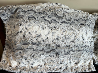 Black Snowy Owl 2-Sided Minky Queen or King Size Comforter & Pillow Covers
