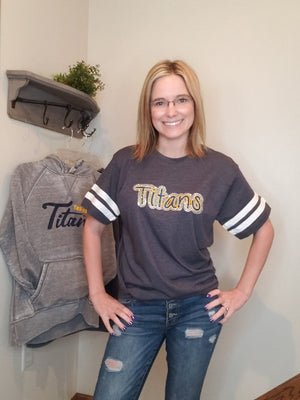Titans Rhinestone Jersey Tee - ADULT MEDIUM