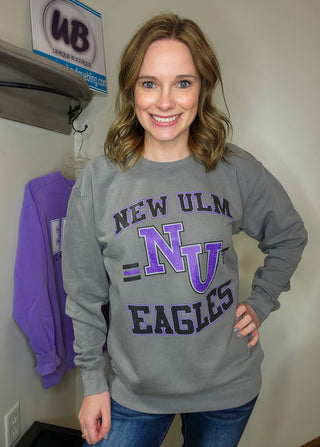 New Ulm Eagles Dyed Fleece Crewneck Sweatshirt