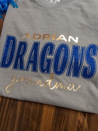 Adrian Dragons Grandma Gray Dyed Tee