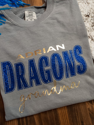 Adrian Dragons Grandma Gray Dyed Tee