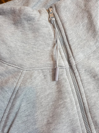 Dance Mom Back Print Heather Gray Half Zip Pullover - Ladies Fit