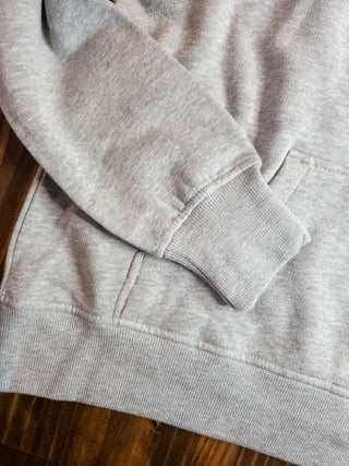 Dance Mom Back Print Heather Gray Half Zip Pullover - Ladies Fit