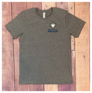Brown County Public Health Left Chest Logo Tee - Heather Gray