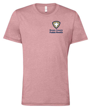 Brown County Public Health Left Chest Logo Tee - Heather Orchid