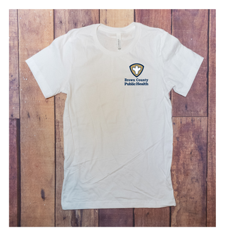 Brown County Public Health Left Chest Logo Tee - White