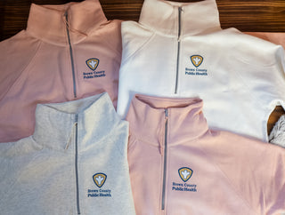 Brown County Public Health Half Zip Pullover - Ladies Fit - More Color Options