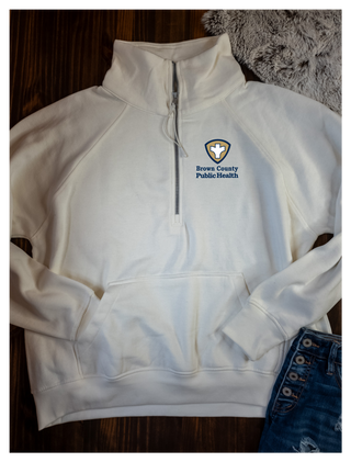 Brown County Public Health Half Zip Pullover - Ladies Fit - More Color Options