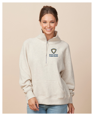 Brown County Public Health Half Zip Pullover - Ladies Fit - More Color Options