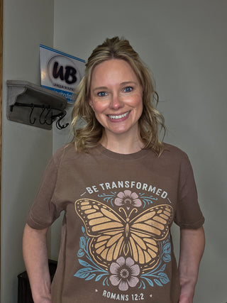 Be Transformed Washed Cocoa BC Dyed Short Sleeve Tee
