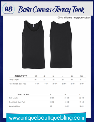 Wild Cats Worlds Bella Canvas Jersey Tank - Adult and Youth