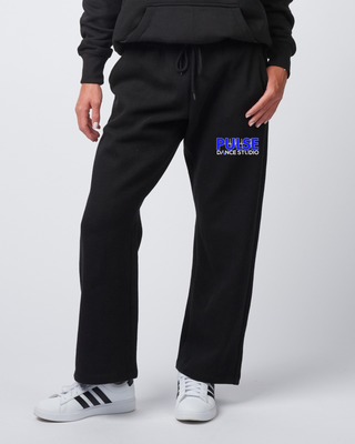 Pulse Dance Studio Black Fleece Pants - Ladies Fit