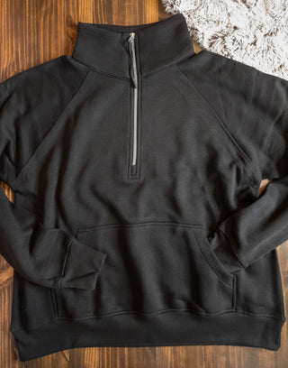 Ladies Relaxed Half Zip Pullover