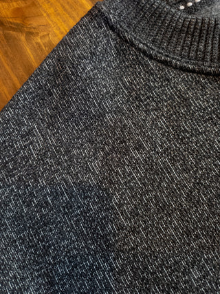 Firebirds Pep Rally Ribbed Crewneck Sweatshirt - Black