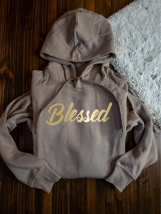 Blessed Gold Puff Core Fleece Hoodie