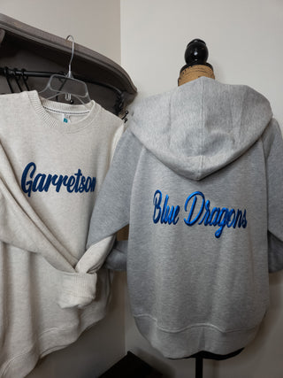 Blue Dragons Ladies Relaxed Hooded Full Zip