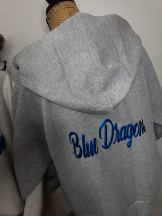 Blue Dragons Ladies Relaxed Hooded Full Zip