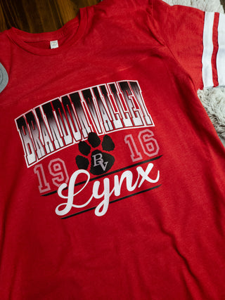Brandon Valley Red Jersey Tee